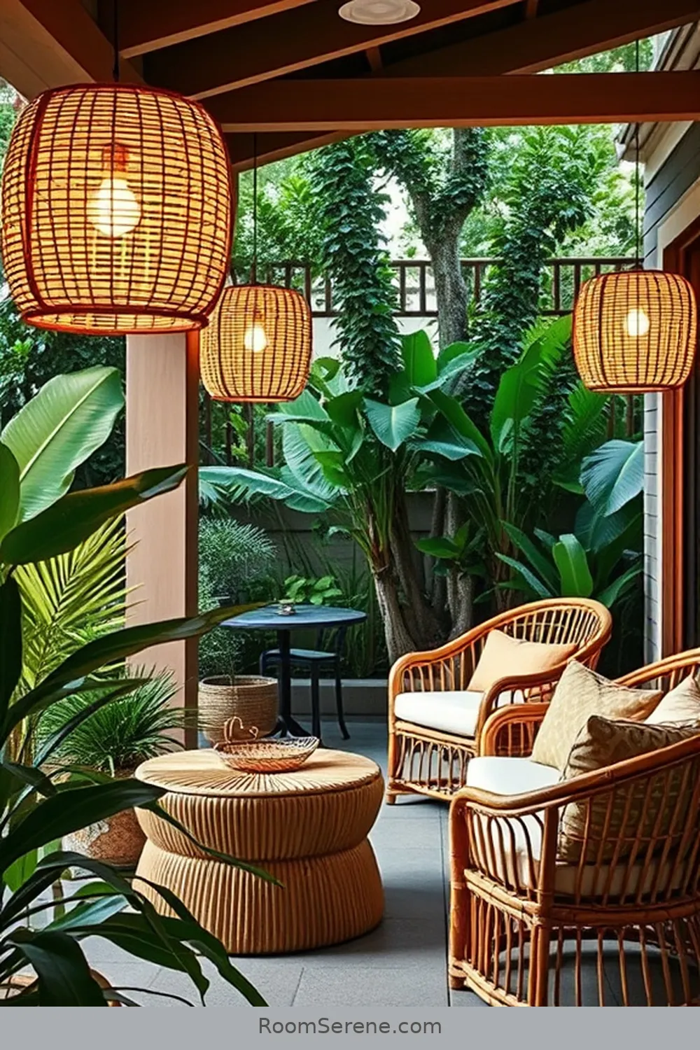 Bamboo Workspace Ideas Using Design for Your Outdoor Patio 7 Adding Bamboo Lighting for Ambiance and Functionality for Bamboo Workspace Ideas Using Design for Your Outdoor Patio