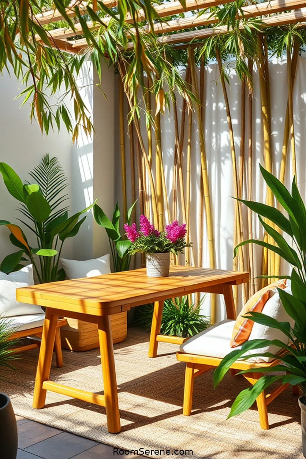 Bamboo Workspace Ideas Using Design for Your Outdoor Patio 5 Creating a Bamboo Desk Space That Inspires Productivity for Bamboo Workspace Ideas Using Design for Your Outdoor Patio
