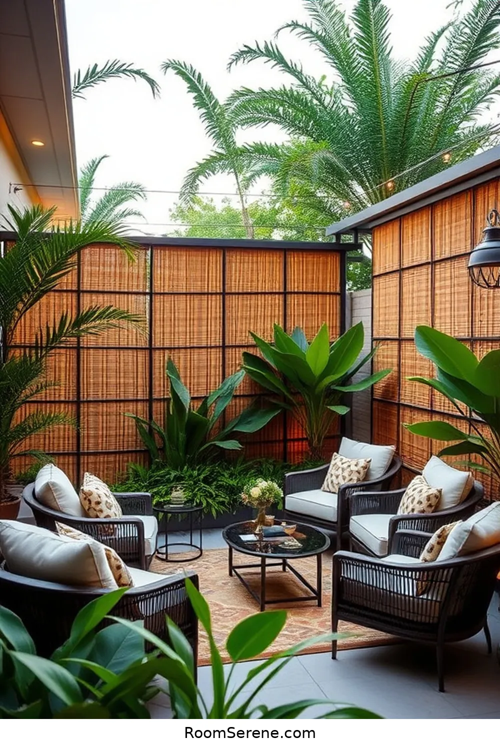Bamboo Workspace Ideas Using Design for Your Outdoor Patio 6 Using Bamboo Screens for Privacy and Elegance for Bamboo Workspace Ideas Using Design for Your Outdoor Patio