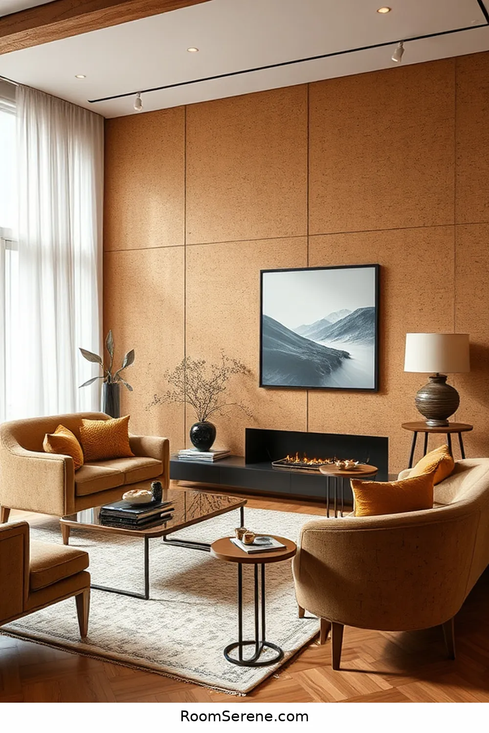 Benefits of Using Cork for Energy Efficiency in Your Living Room 7 Aesthetic Appeal and Design Versatility for Benefits of Using Cork for Energy Efficiency in Your Living Room