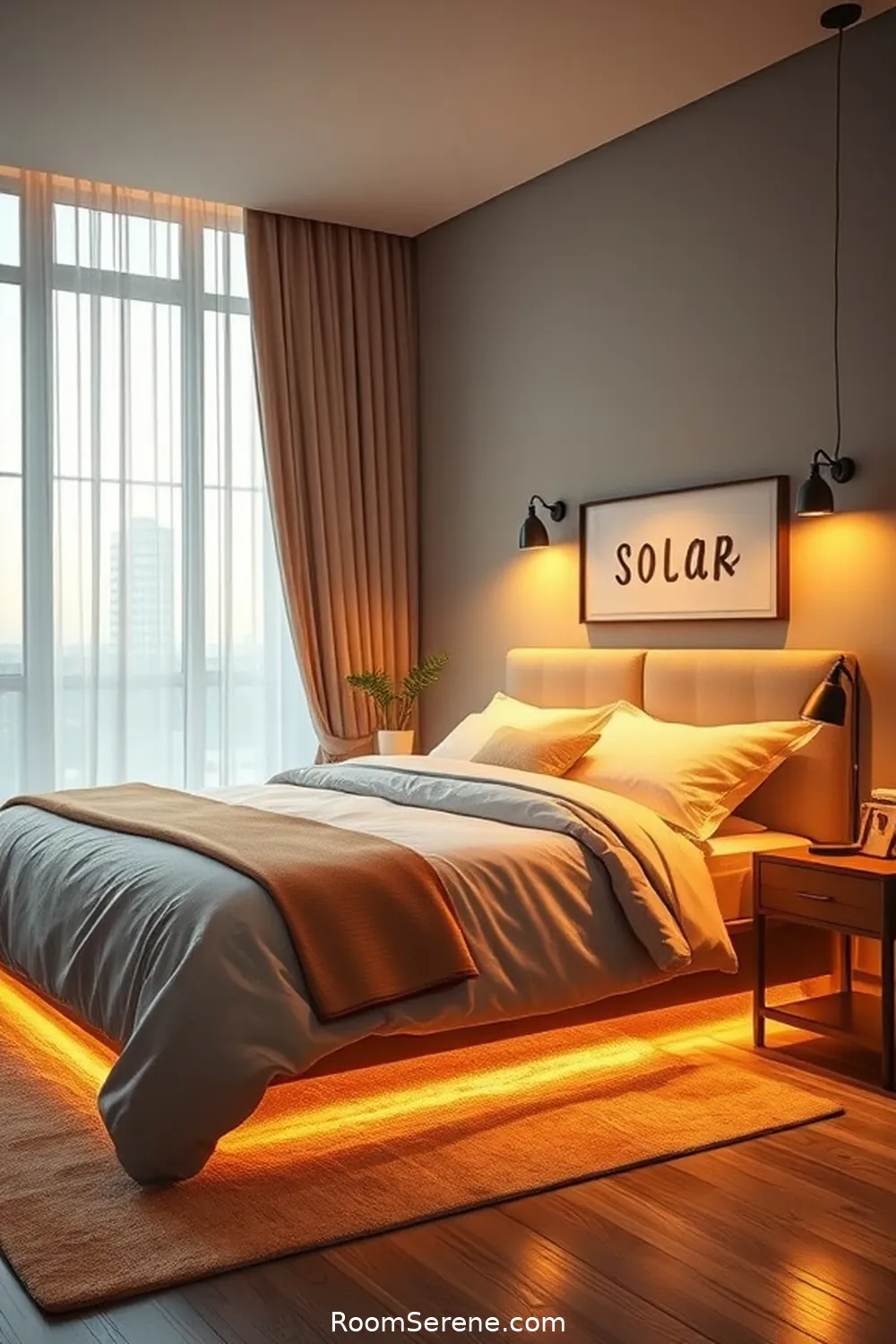 Motion Sensors: Light Up Your Room When You Need It for Best Smart Home Features for Bedrooms Using Solar-Powered Lights