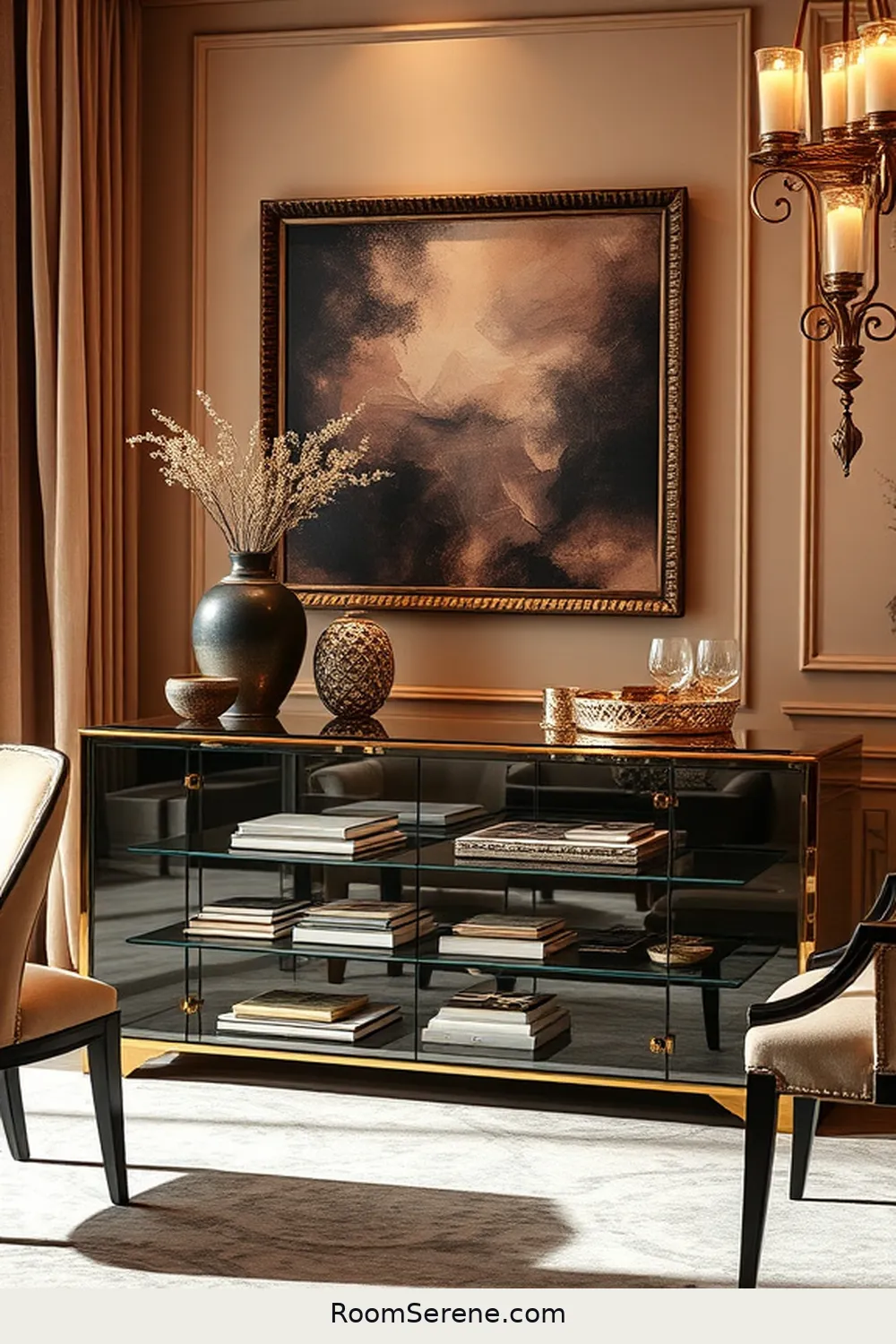 Boost Energy Efficiency in Your Dining Room Using Glass: 25 Ways 18 Add a Glass Buffet or Sideboard for Boost Energy Efficiency in Your Dining Room Using Glass: 25 Ways