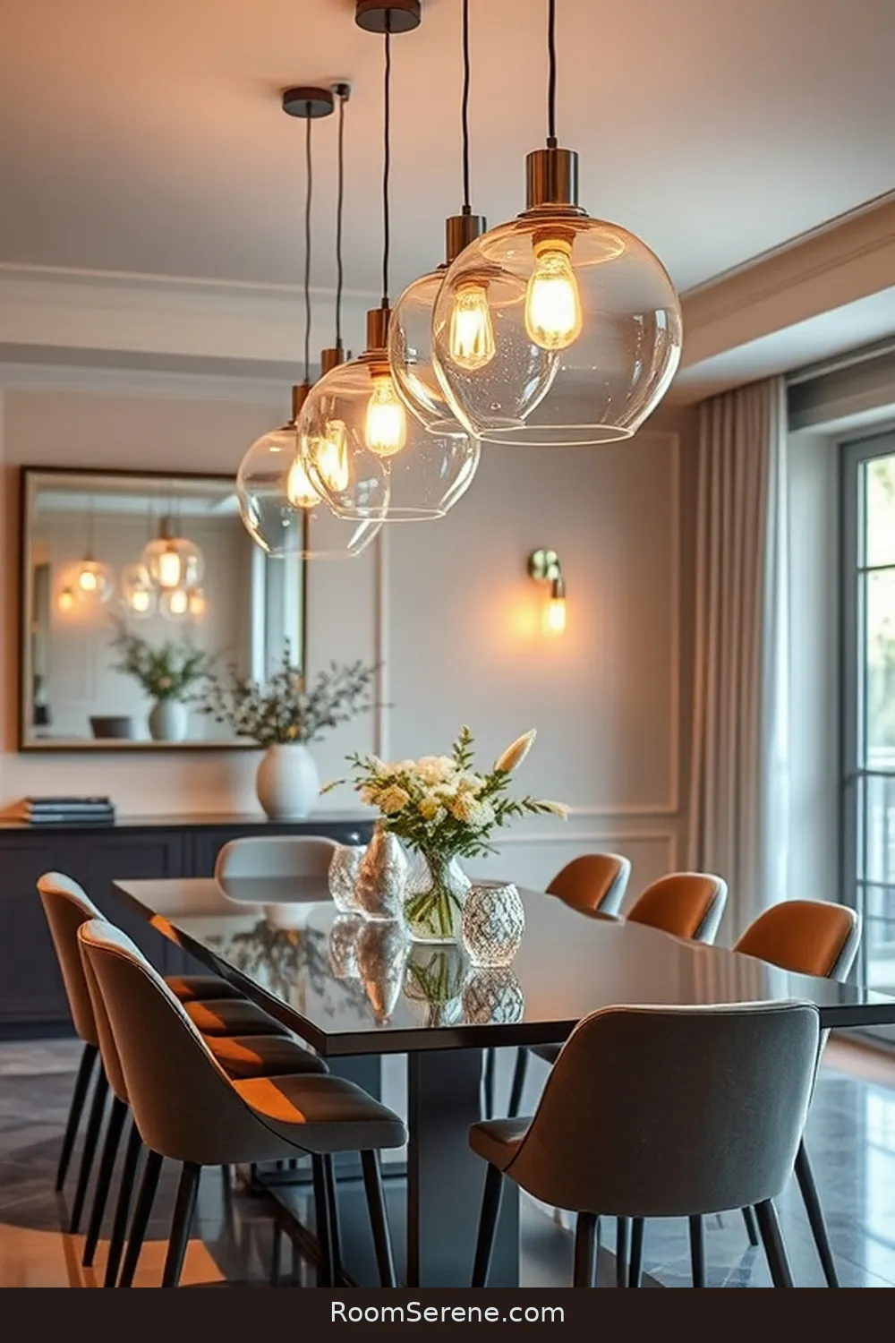 Boost Energy Efficiency in Your Dining Room Using Glass: 25 Ways 6 Choose Glass Light Fixtures for Boost Energy Efficiency in Your Dining Room Using Glass: 25 Ways