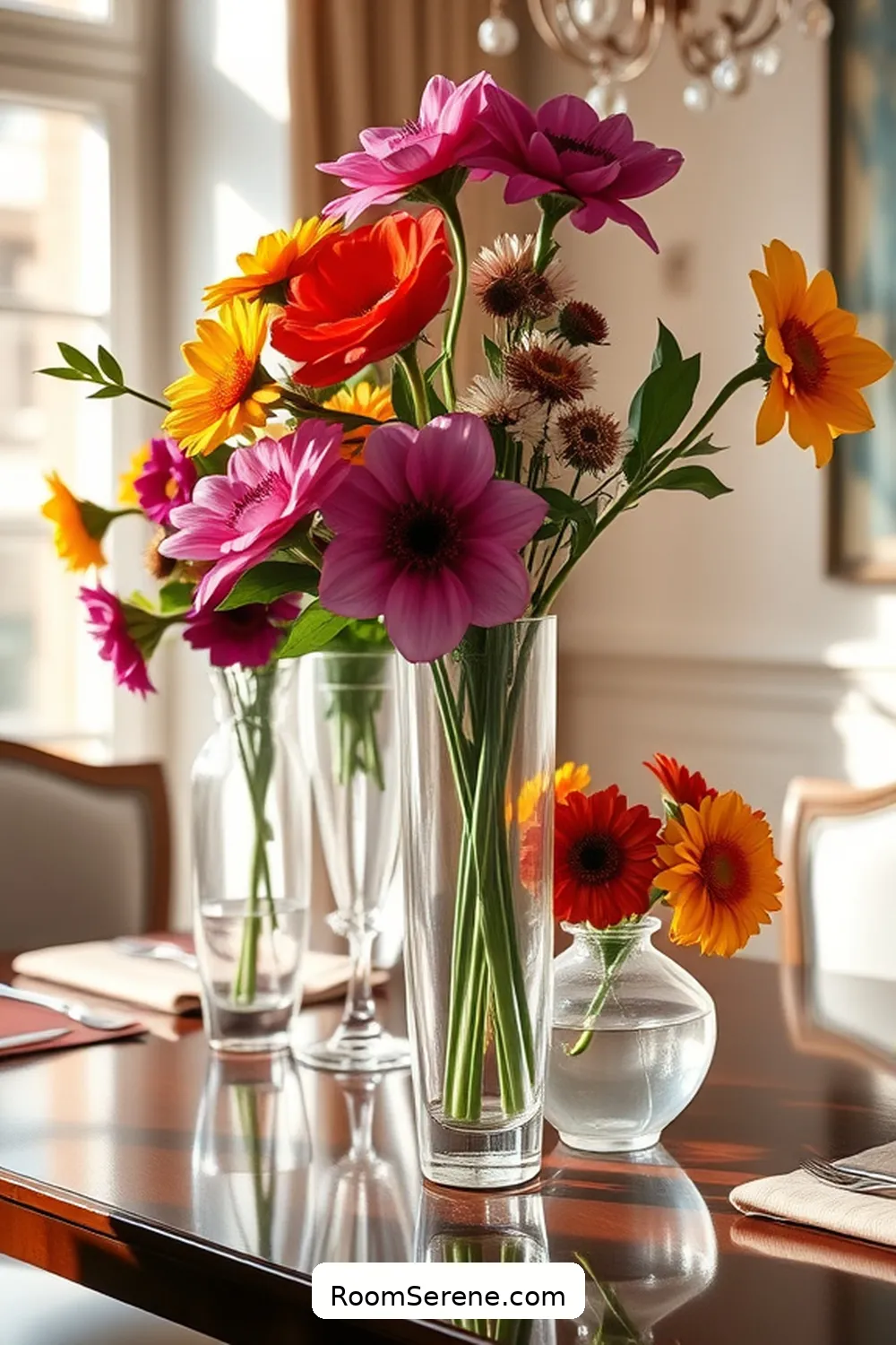 Boost Energy Efficiency in Your Dining Room Using Glass: 25 Ways 15 Choose Glass Vases for Flowers for Boost Energy Efficiency in Your Dining Room Using Glass: 25 Ways