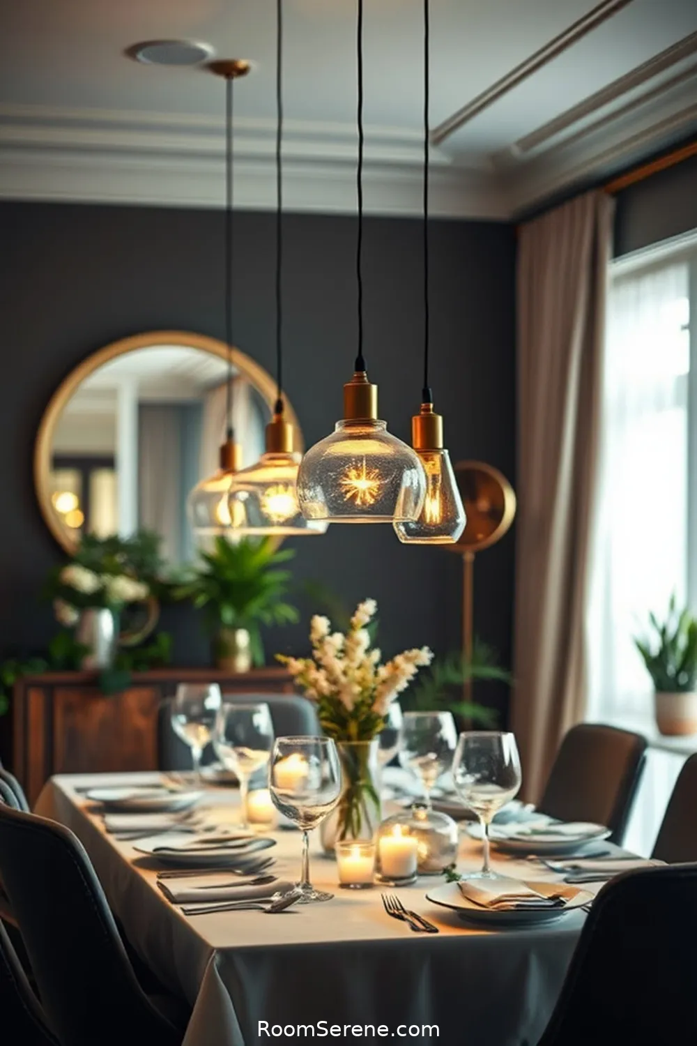 Boost Energy Efficiency in Your Dining Room Using Glass: 25 Ways 14 Hang Glass Pendant Lights for Boost Energy Efficiency in Your Dining Room Using Glass: 25 Ways