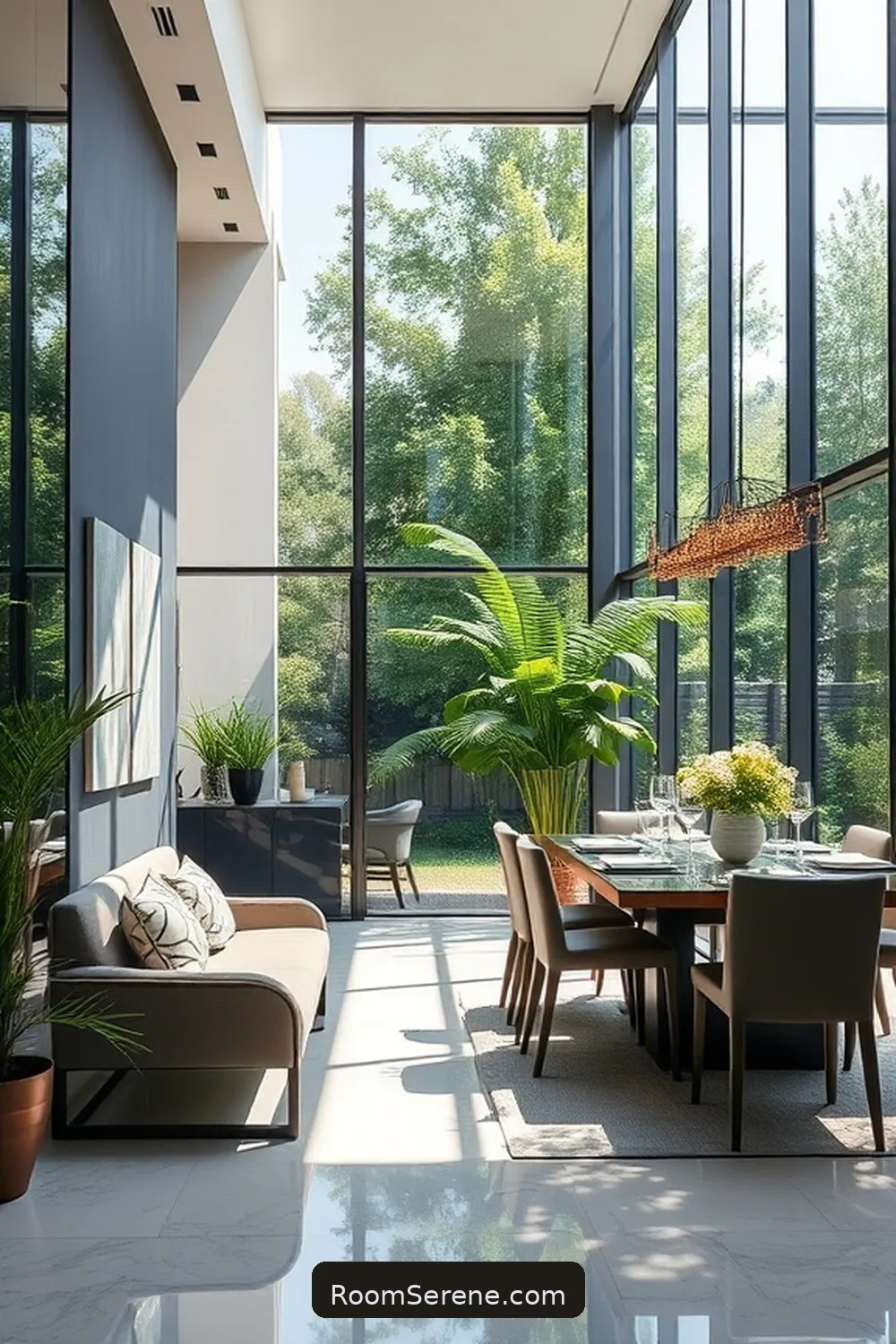 Boost Energy Efficiency in Your Dining Room Using Glass: 25 Ways 8 Utilize Glass Wall Panels for Boost Energy Efficiency in Your Dining Room Using Glass: 25 Ways