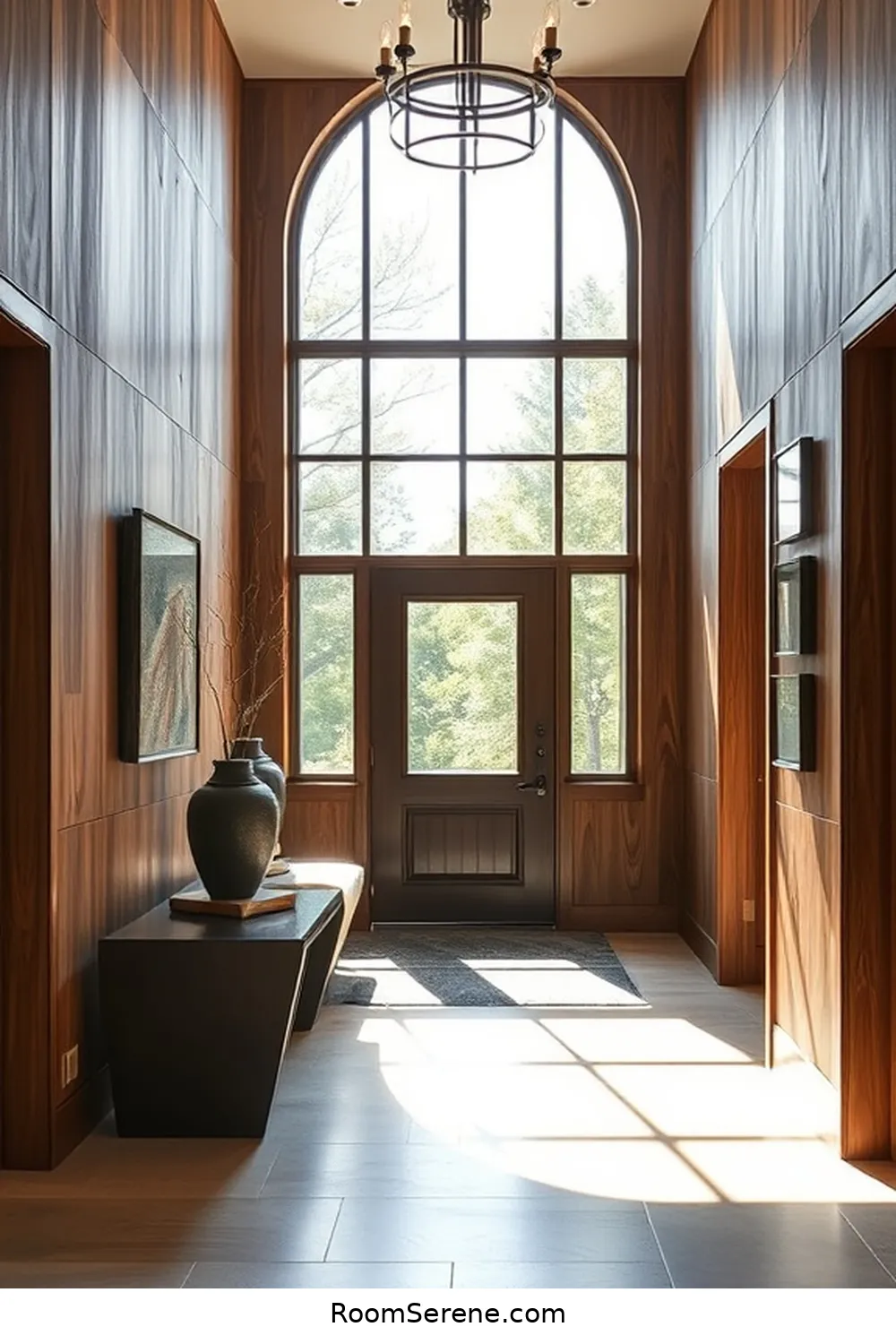 Adding Recycled Wood Accents With Wall Paneling for Boost Energy Efficiency in Your Entryway Using Recycled Wood