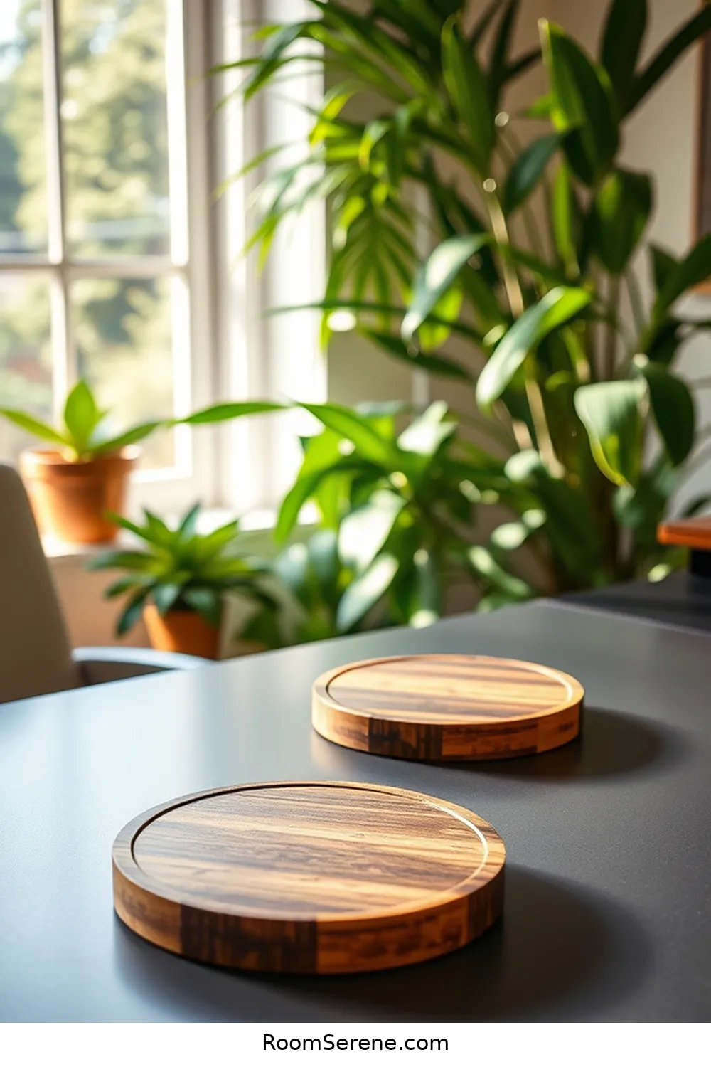 Employ Bamboo Coasters to Protect Surfaces for Boost Energy Efficiency in Your Home Office Using Bamboo: 19 Ways
