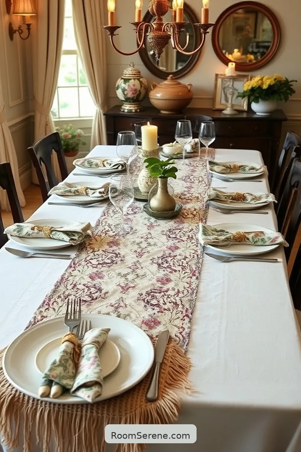 Upcycling Vintage Fabrics for Table Settings for Create Comfort and Coziness in Your Dining Room Using Reclaimed Materials
