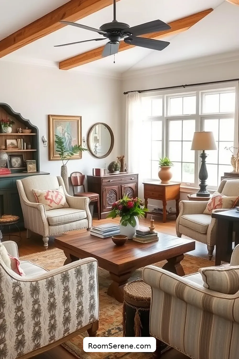 Create Comfort and Coziness in Your Living Room Using Reclaimed Materials 10 Adding Character With Antique Accessories for Create Comfort and Coziness in Your Living Room Using Reclaimed Materials