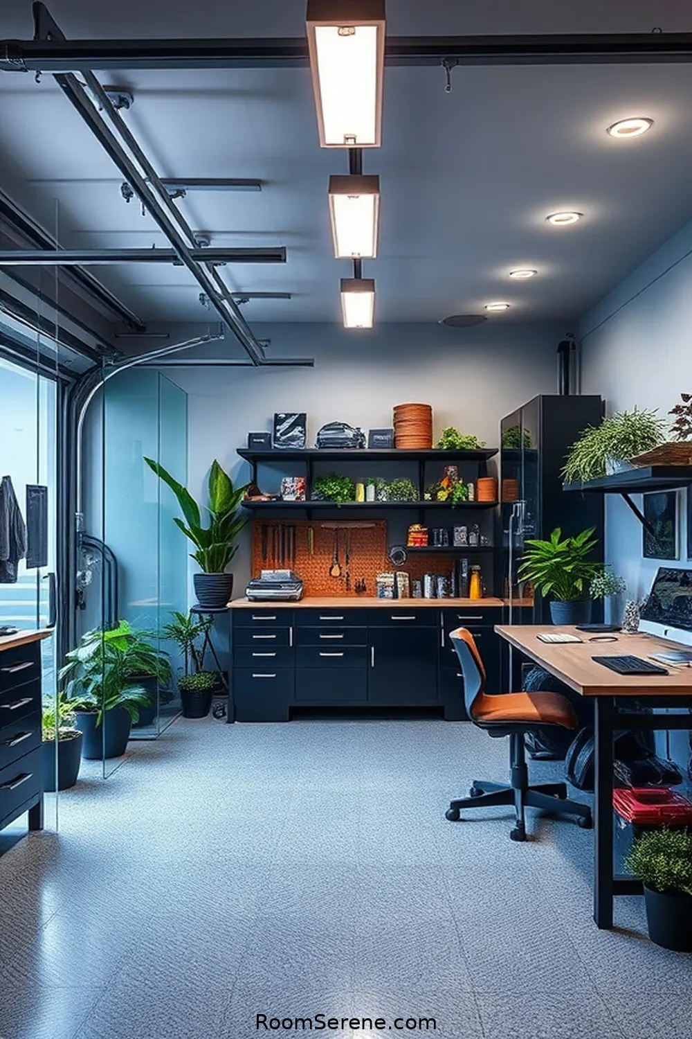 Create a Stunning Garage Workspace Using Glass Design 6 Creating Separate Zones With Glass Partitions for Create a Stunning Garage Workspace Using Glass Design