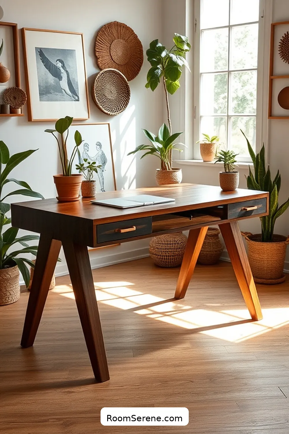 Create a Stylish Workspace Design in Your Living Room Using Recycled Wood 4 Designing a Recycled Wood Desk for Create a Stylish Workspace Design in Your Living Room Using Recycled Wood