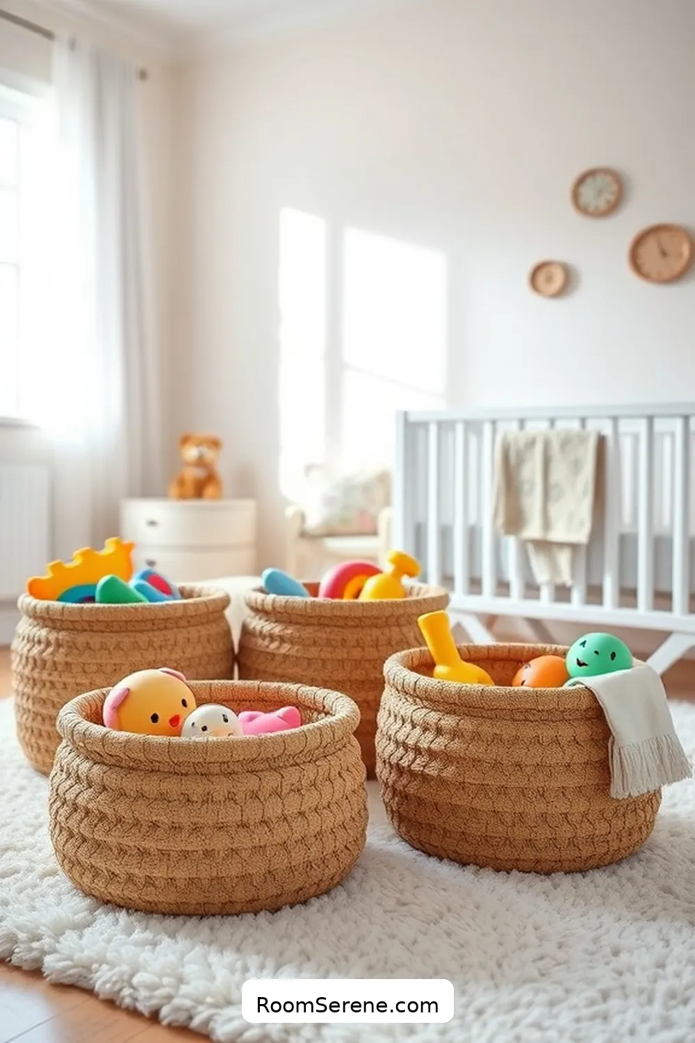 DIY Organization Ideas for a Tidy Nursery Using Cork 6 Cork Baskets for Toy Organization for DIY Organization Ideas for a Tidy Nursery Using Cork