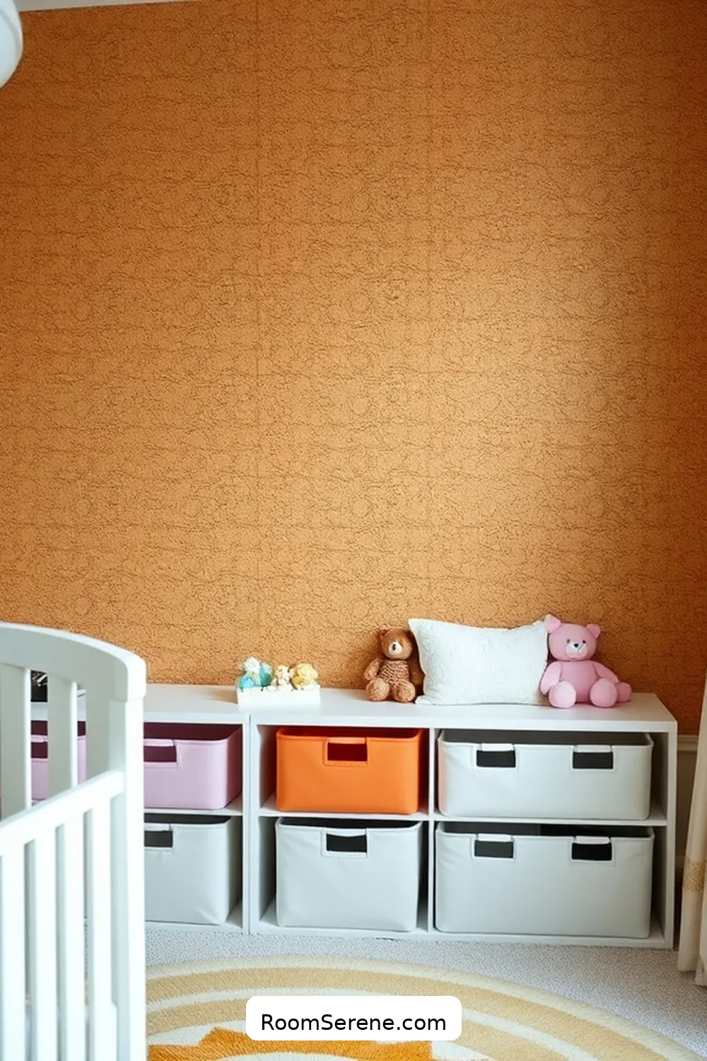 DIY Organization Ideas for a Tidy Nursery Using Cork 3 Cork Wall Panels for Stylish Storage for DIY Organization Ideas for a Tidy Nursery Using Cork