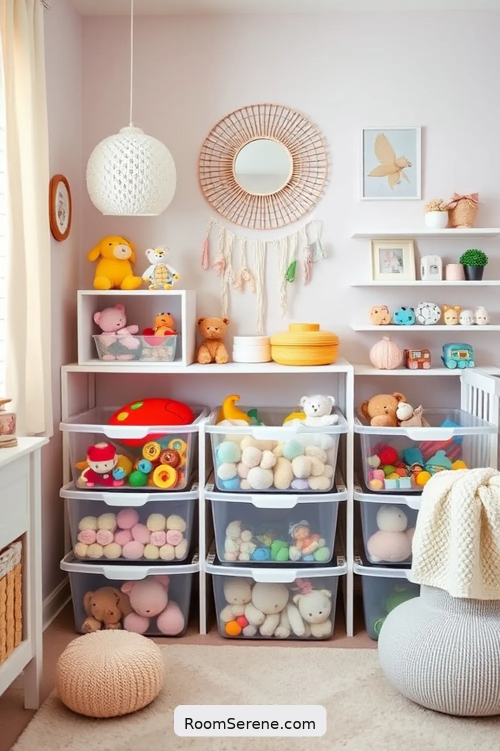 Enhance Comfort and Coziness in Your Nursery Using Glass 7 Clear Storage Bins: Functionality Meets Aesthetics for Enhance Comfort and Coziness in Your Nursery Using Glass