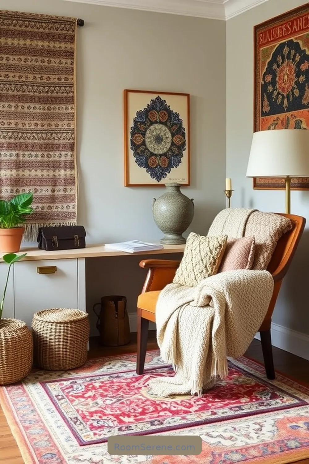 How to Create Comfort and Coziness in Your Home Office Using Reclaimed Materials 6 Adding Warmth With Reclaimed Textiles for How to Create Comfort and Coziness in Your Home Office Using Reclaimed Materials