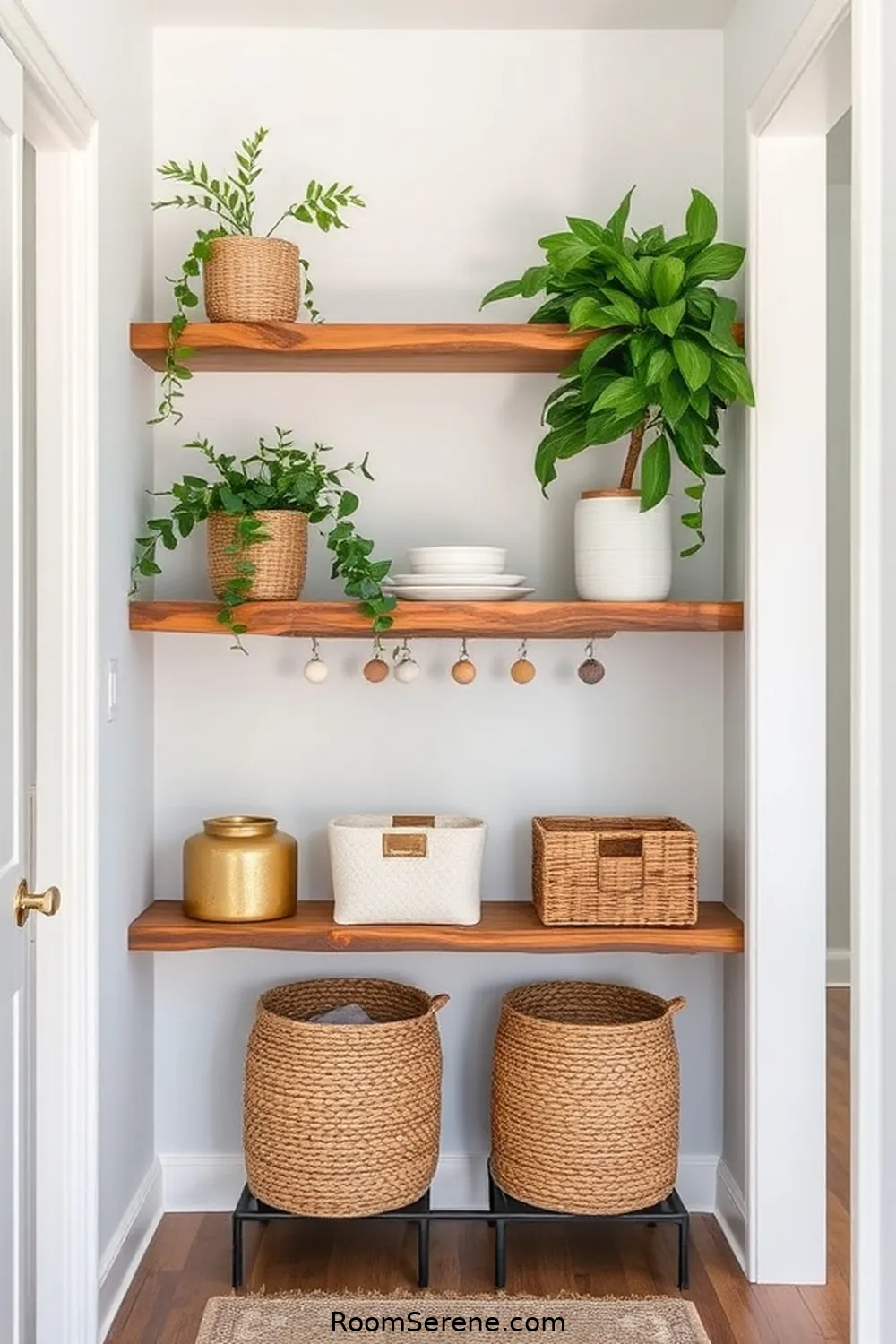 Constructing Decorative Shelves for Storage for How to Create Stylish Hallway Organization Using Recycled Wood