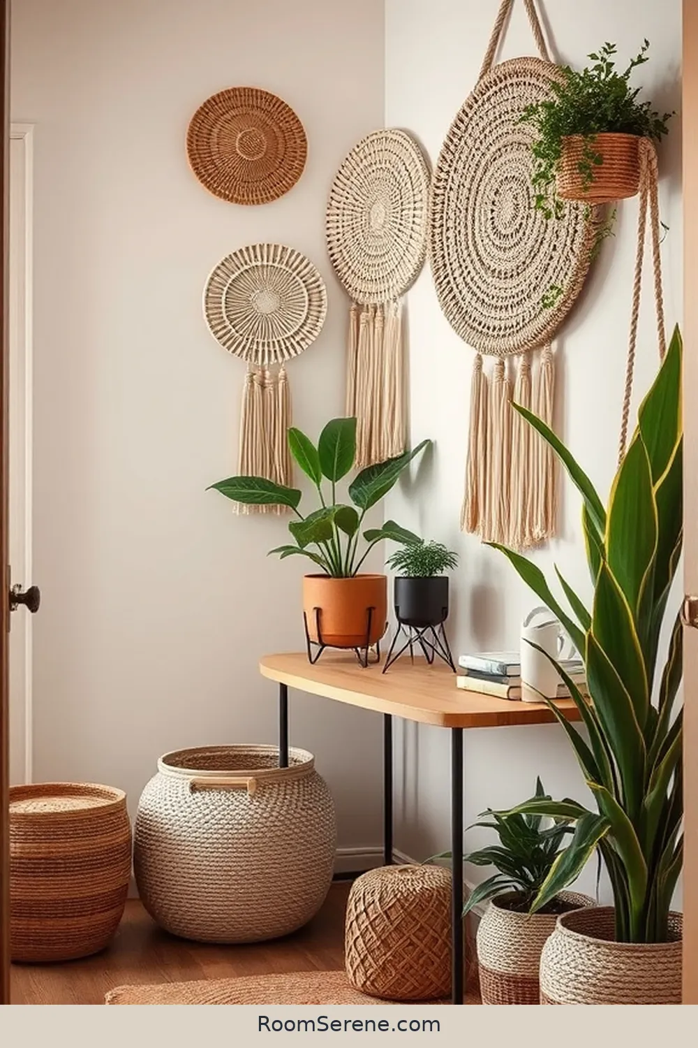 How to Create a Stylish Workspace Design in Your Hallway Using Natural Fibers 10 Personalizing With Decorative Elements for How to Create a Stylish Workspace Design in Your Hallway Using Natural Fibers