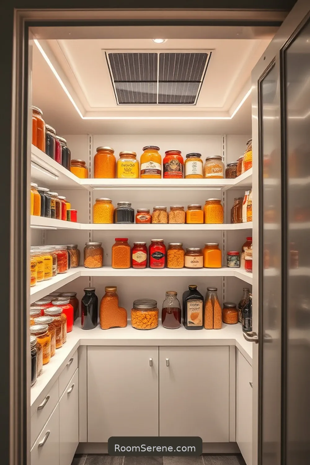 Innovative Storage Solutions for the Kitchen Using Solar-Powered Lights 5 Enhancing Pantry Visibility With Solar Lights for Innovative Storage Solutions for the Kitchen Using Solar-Powered Lights