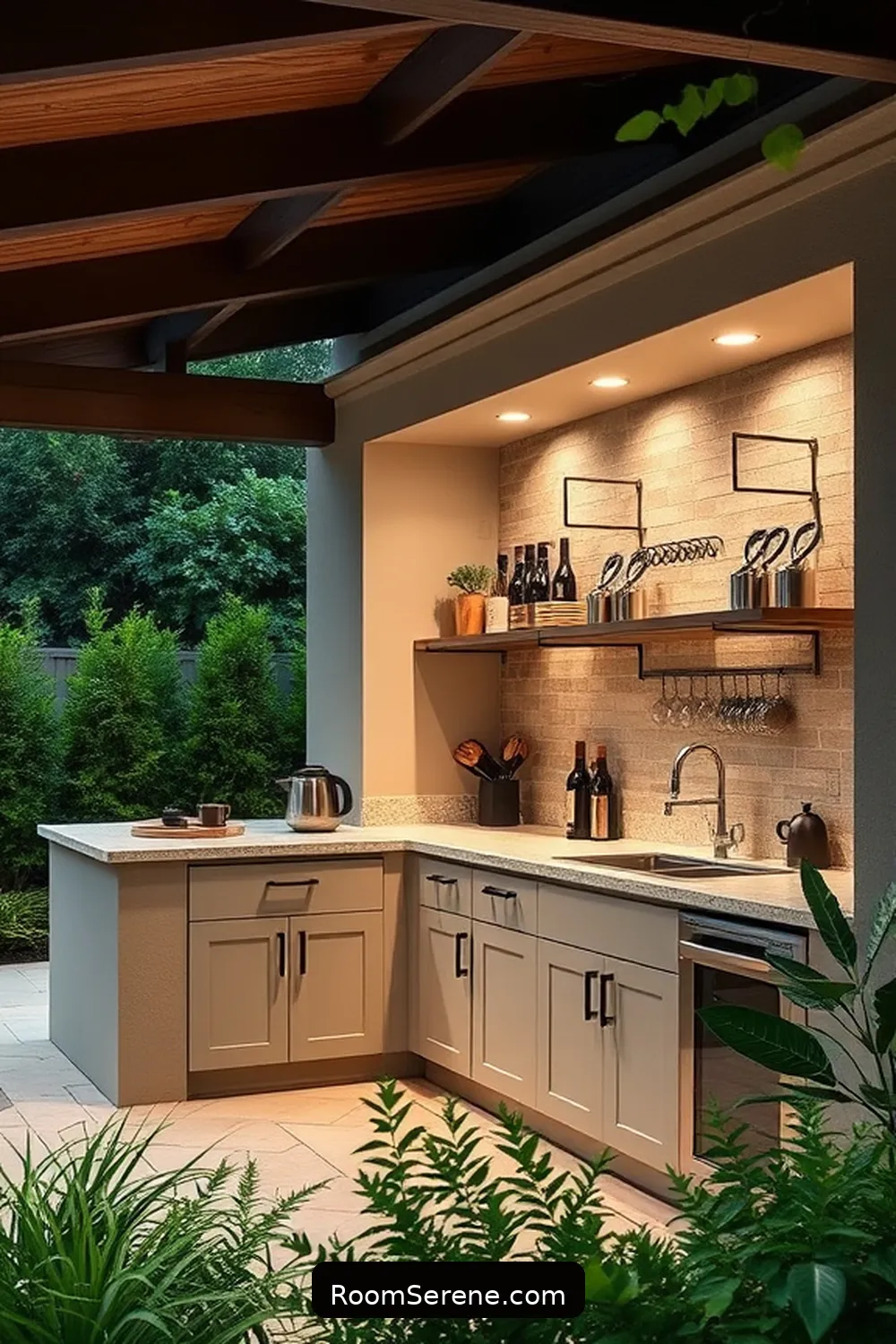 Innovative Storage Solutions for the Kitchen Using Solar-Powered Lights 11 Outdoor Kitchen Storage and Solar Lighting for Innovative Storage Solutions for the Kitchen Using Solar-Powered Lights