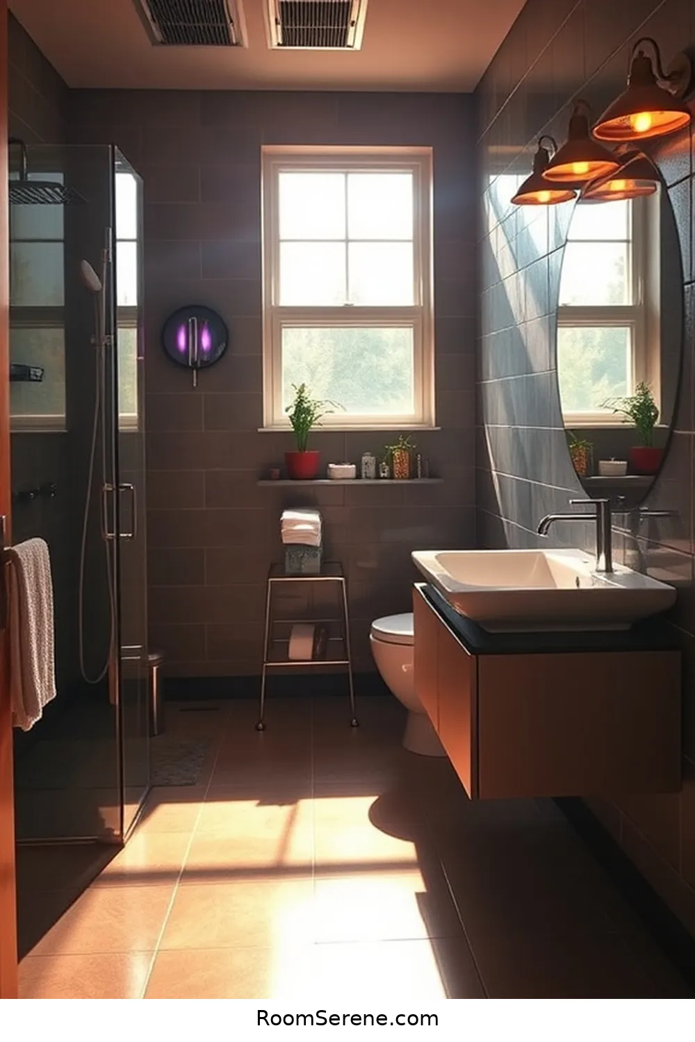 Maximize Bathroom Space Using Solar-Powered Lights for Organization 7 Illuminating Dark Corners With Solar-Powered Fixtures for Maximize Bathroom Space Using Solar-Powered Lights for Organization