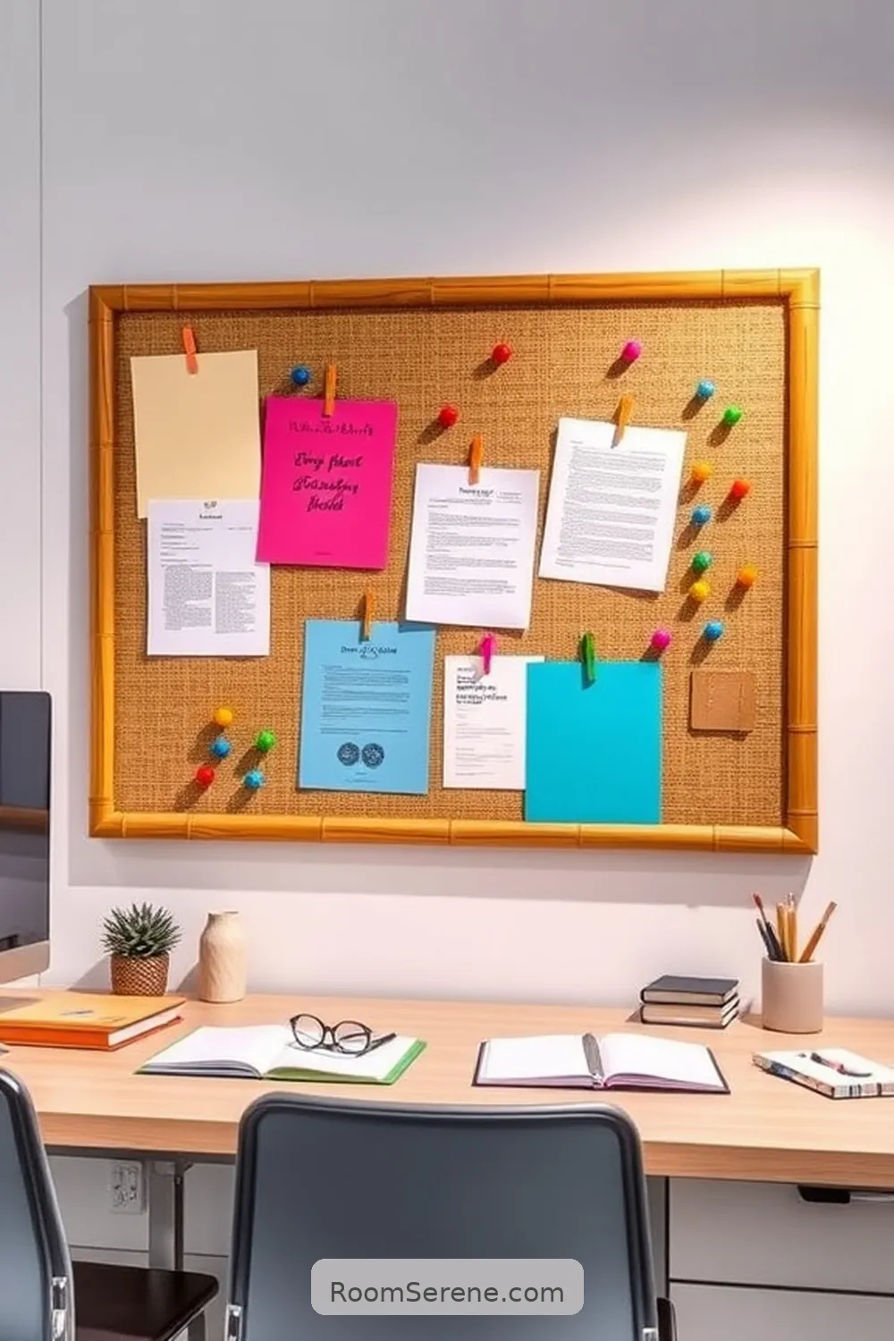Maximize Home Office Organization Using Bamboo in 17 Easy Steps 10 Designate a Bamboo Bulletin Board for Maximize Home Office Organization Using Bamboo in 17 Easy Steps