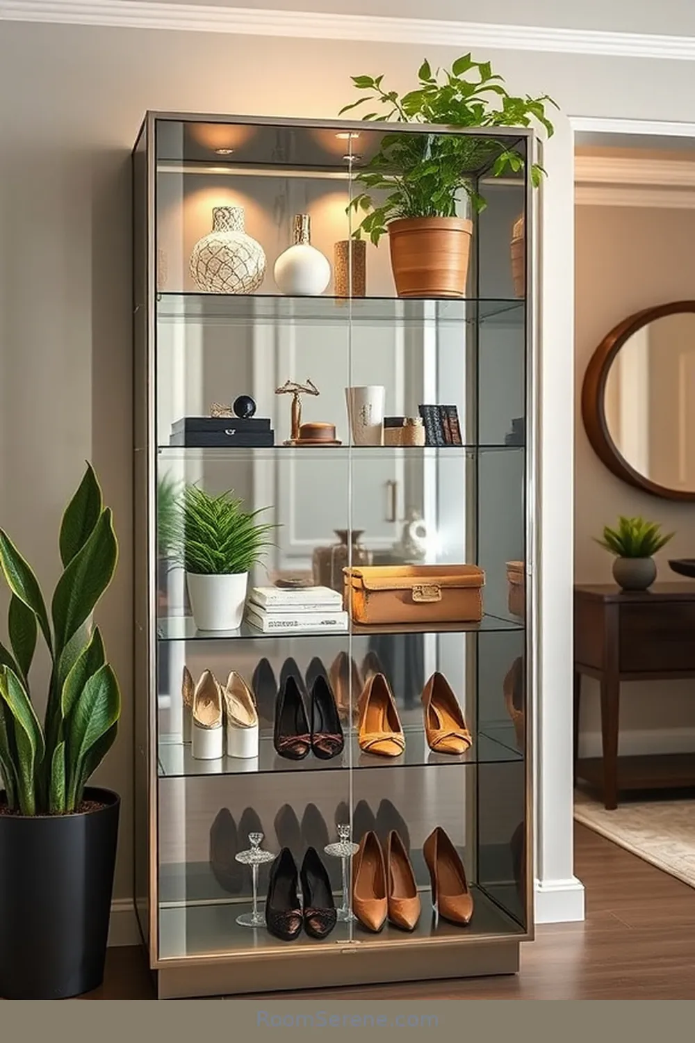 Glass Cabinets: Stylish Display and Storage for Stunning Storage Solutions for Your Entryway Using Glass