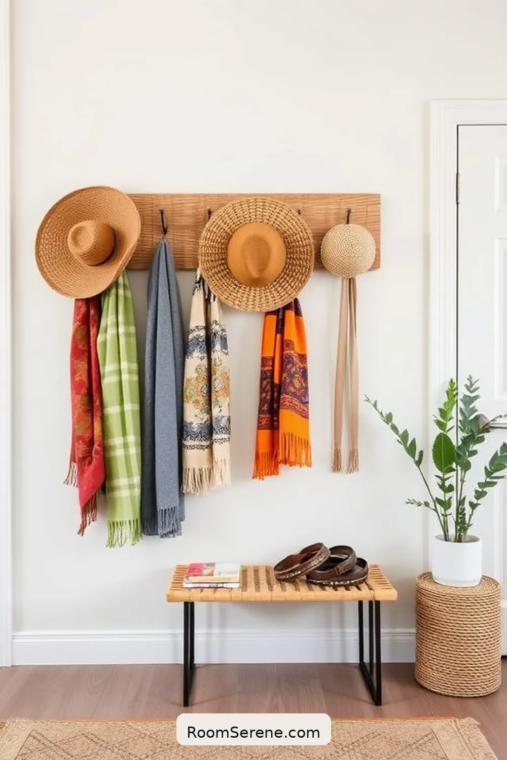 Stylish Organization for Your Entryway Using Natural Fibers 6 Hooks and Racks: Functional and Decorative Options for Stylish Organization for Your Entryway Using Natural Fibers