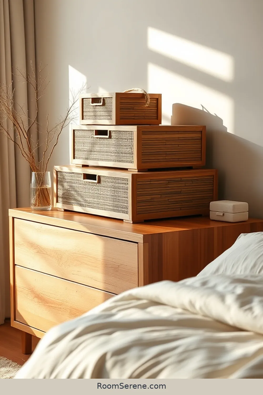 Stylish Storage Solutions for Your Bedroom Using Natural Fibers 11 Bamboo Storage Boxes for a Modern Touch for Stylish Storage Solutions for Your Bedroom Using Natural Fibers