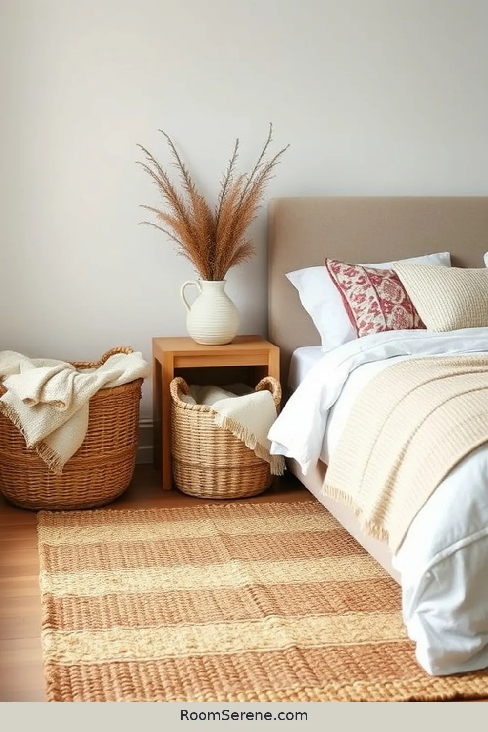Stylish Storage Solutions for Your Bedroom Using Natural Fibers 6 Jute Rugs as Multi-Purpose Storage Solutions for Stylish Storage Solutions for Your Bedroom Using Natural Fibers