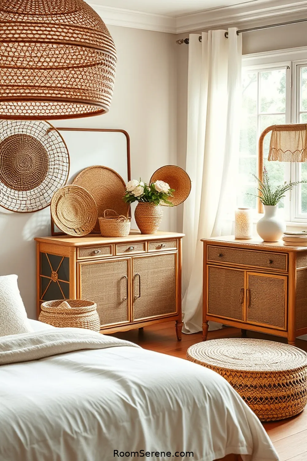 Stylish Storage Solutions for Your Bedroom Using Natural Fibers 5 Rattan Furniture for Stylish Clutter Control for Stylish Storage Solutions for Your Bedroom Using Natural Fibers
