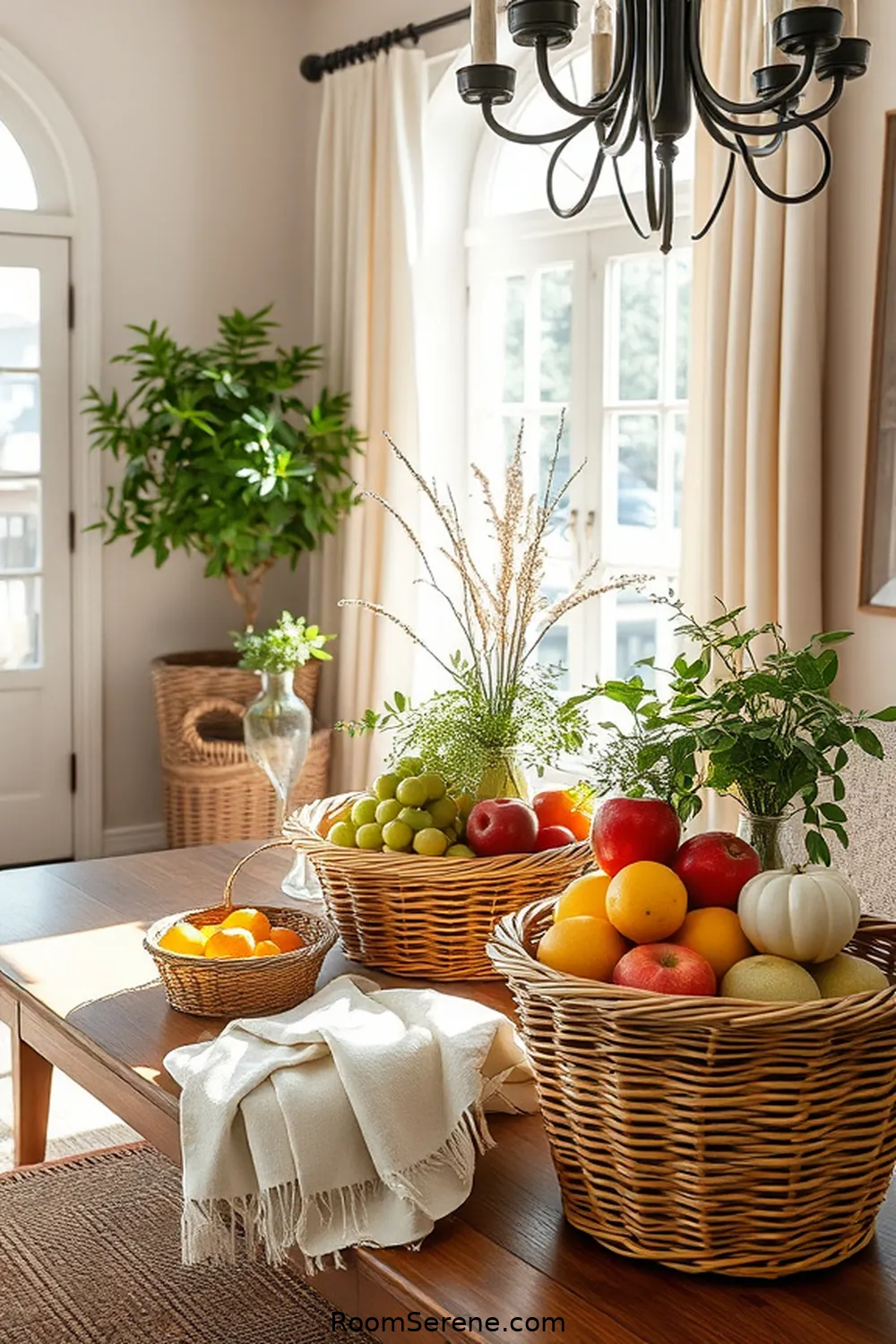 Transform Your Dining Room Organization Using Natural Fibers 2 Embrace Woven Baskets for Storage Solutions for Transform Your Dining Room Organization Using Natural Fibers
