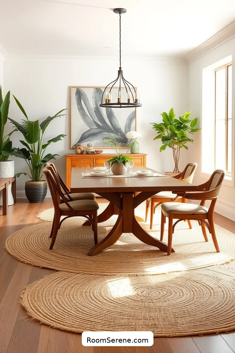 Transform Your Dining Room Organization Using Natural Fibers 3 Layer With Jute Rugs for Style and Comfort for Transform Your Dining Room Organization Using Natural Fibers