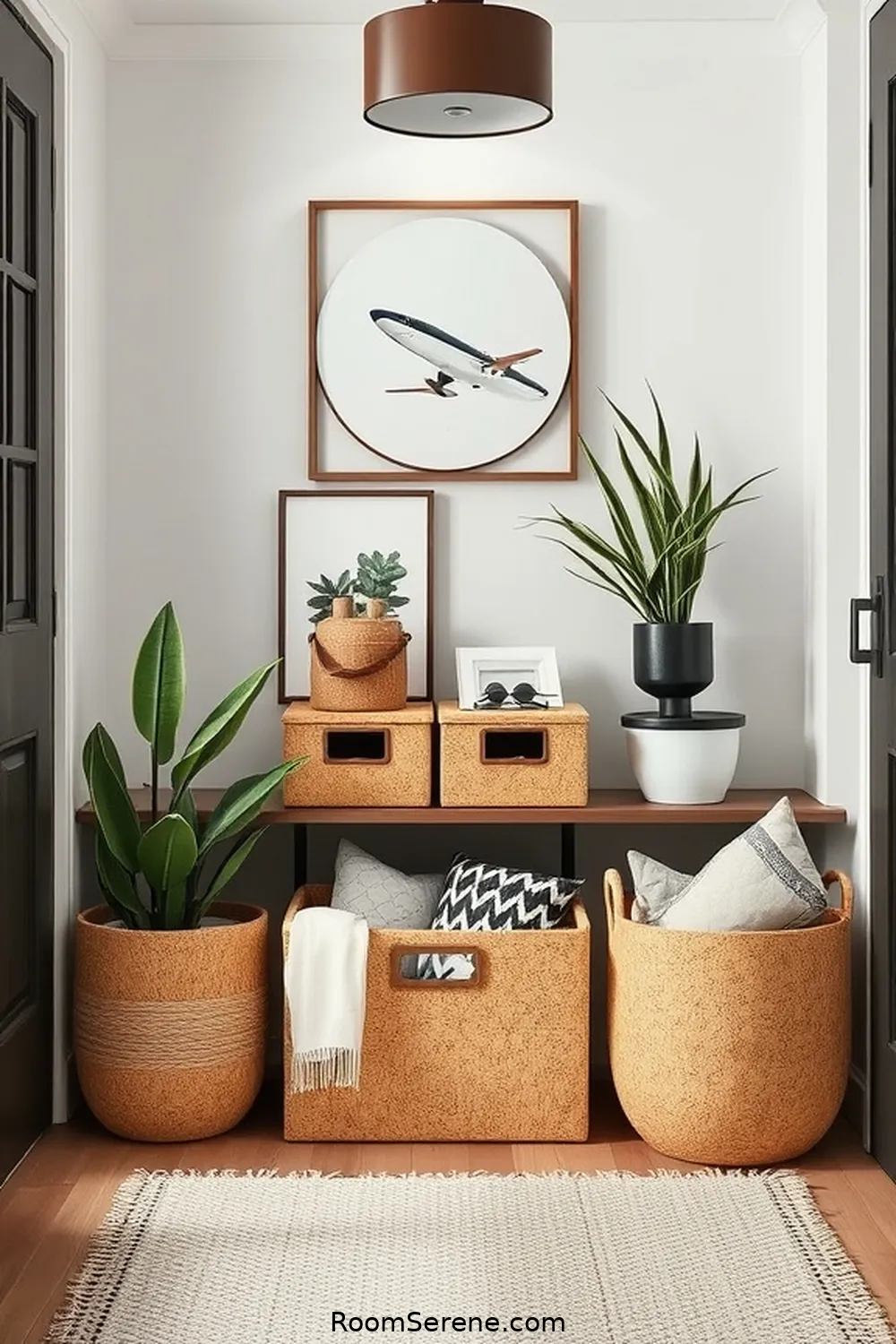 Cork Baskets for Decluttering Essentials for Transform Your Entryway Using Cork for Smart Organization