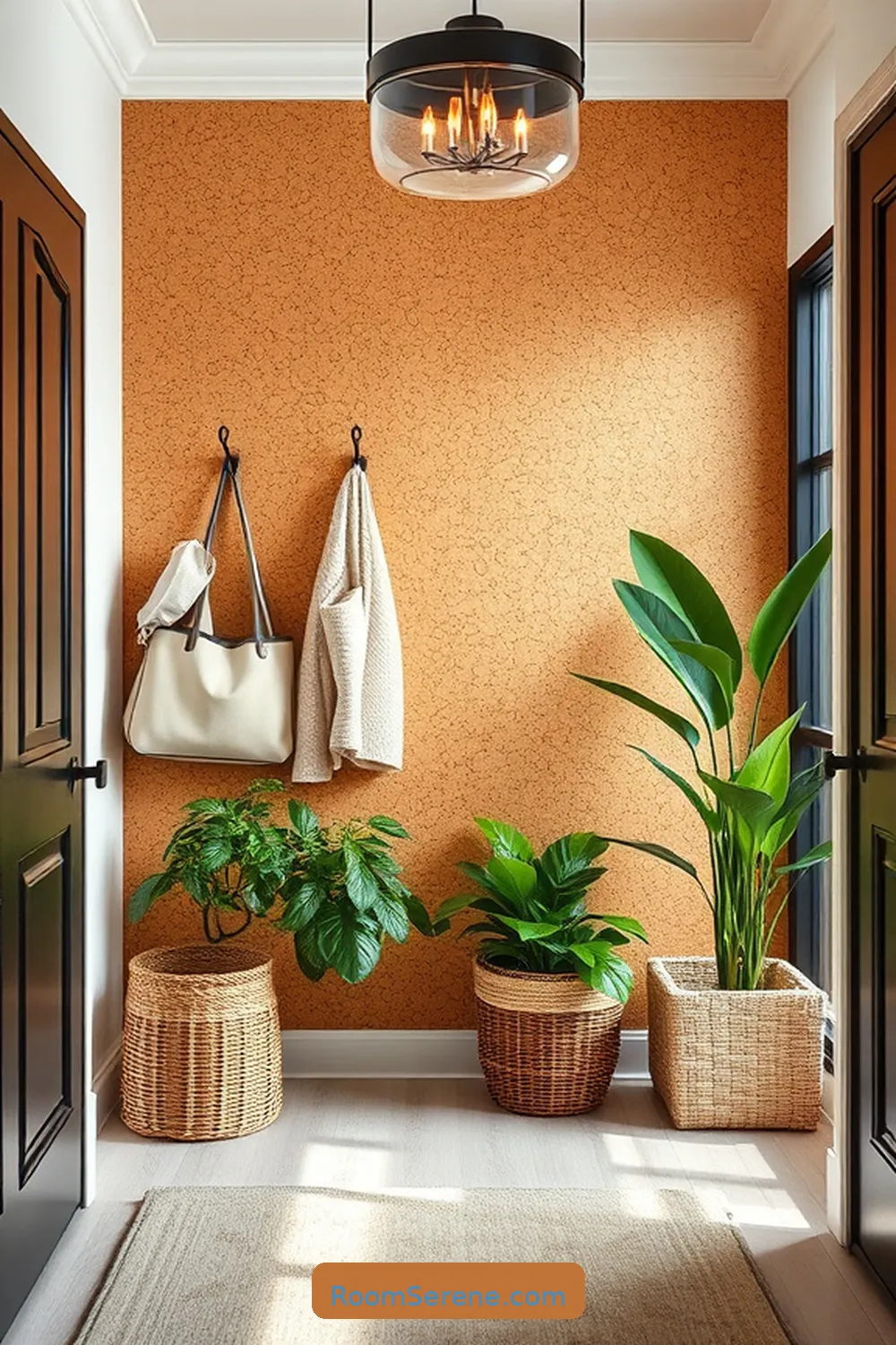 Cork Wall Panels for a Stylish Backdrop for Transform Your Entryway Using Cork for Smart Organization