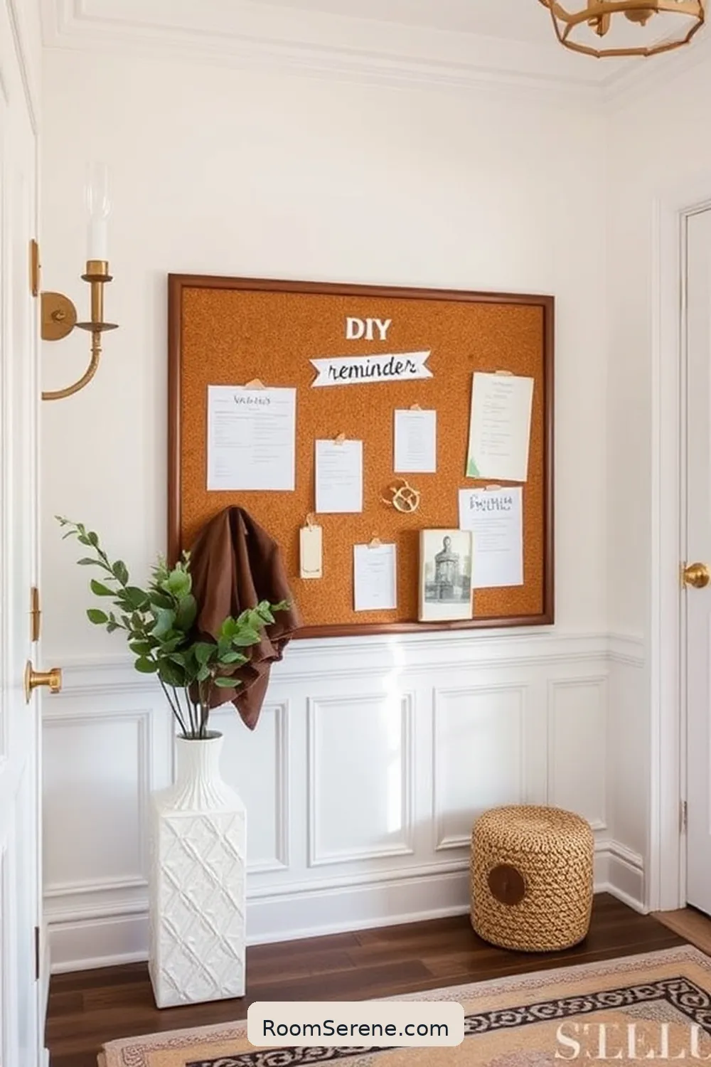 DIY Cork Bulletin Boards for Important Reminders for Transform Your Entryway Using Cork for Smart Organization