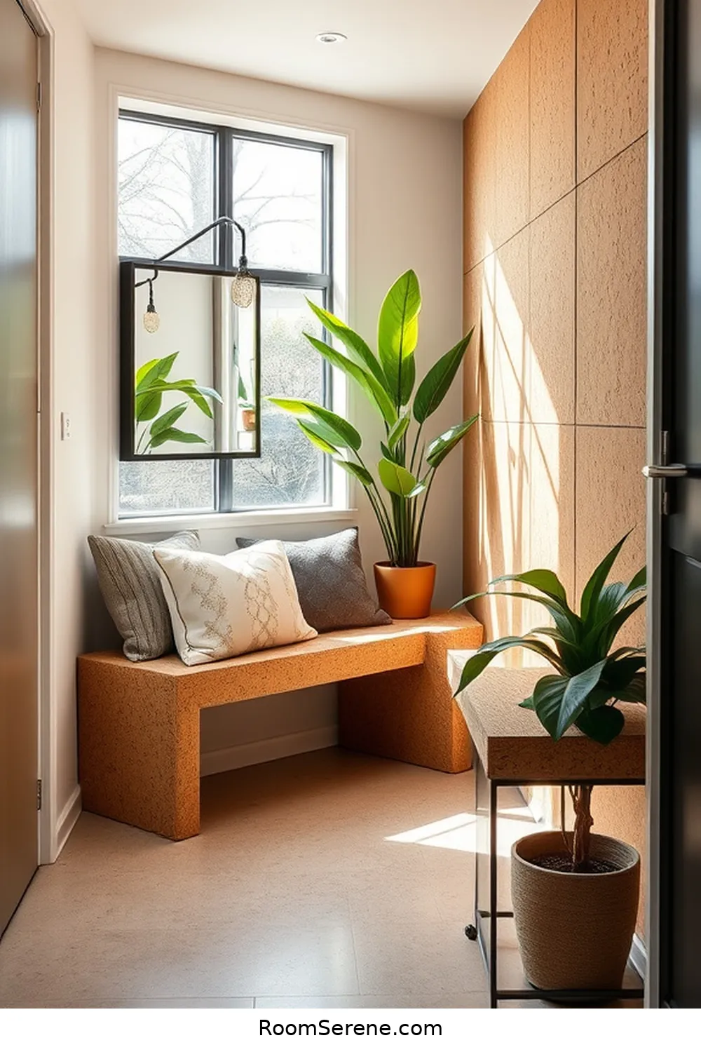 Transform Your Hallway Using Cork for Workspace Design 6 Incorporating Cork in Hallway Furniture for Transform Your Hallway Using Cork for Workspace Design
