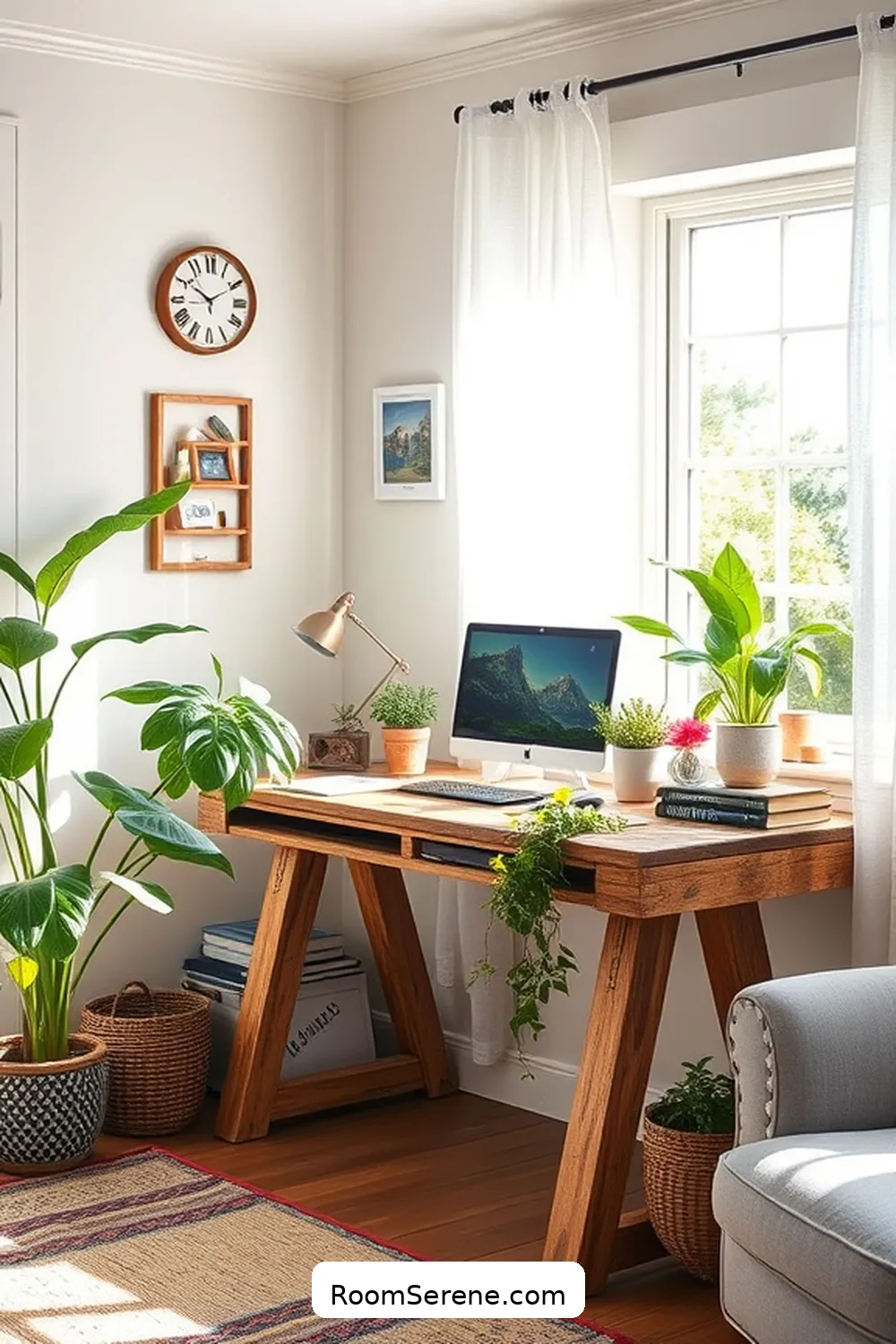 Choosing the Right Location for Your Workspace for Transform Your Living Room With a Workspace Design Using Reclaimed Materials