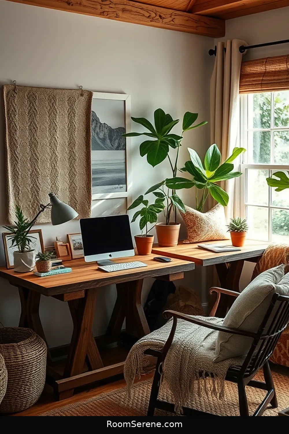 Creating a Cozy Atmosphere With Textiles for Transform Your Living Room With a Workspace Design Using Reclaimed Materials