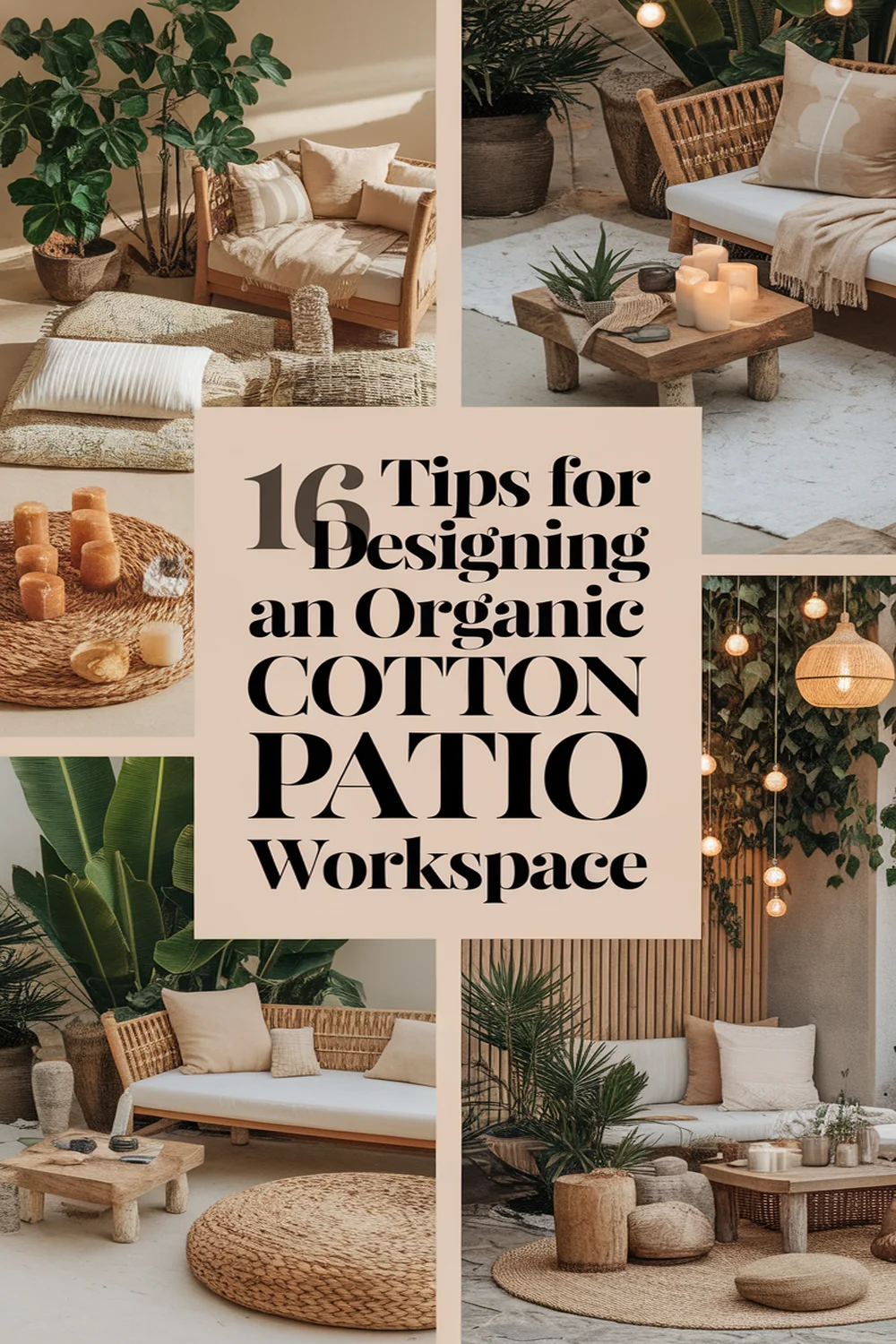 Image for: 16 Essential Tips for Designing a Patio Workspace Using Organic Cotton Outdoors