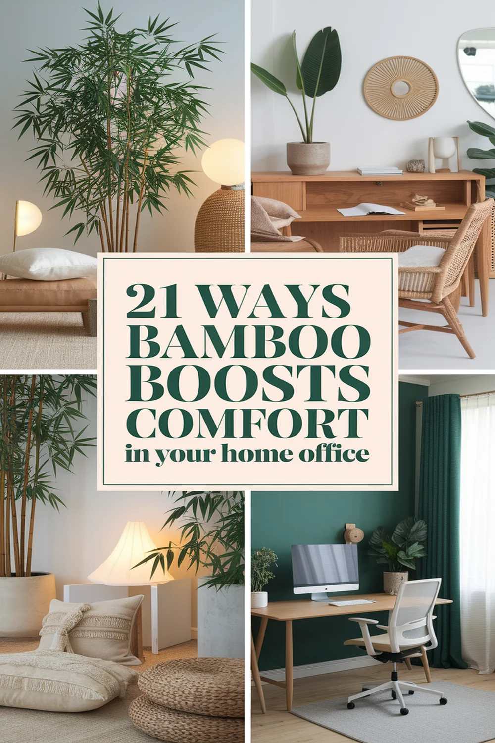 Image for: 21 Ways Bamboo Enhances Comfort and Coziness in Your Home Office