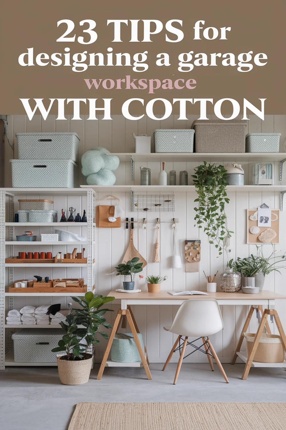 Image for: 23 Tips for Designing a Garage Workspace Using Organic Cotton