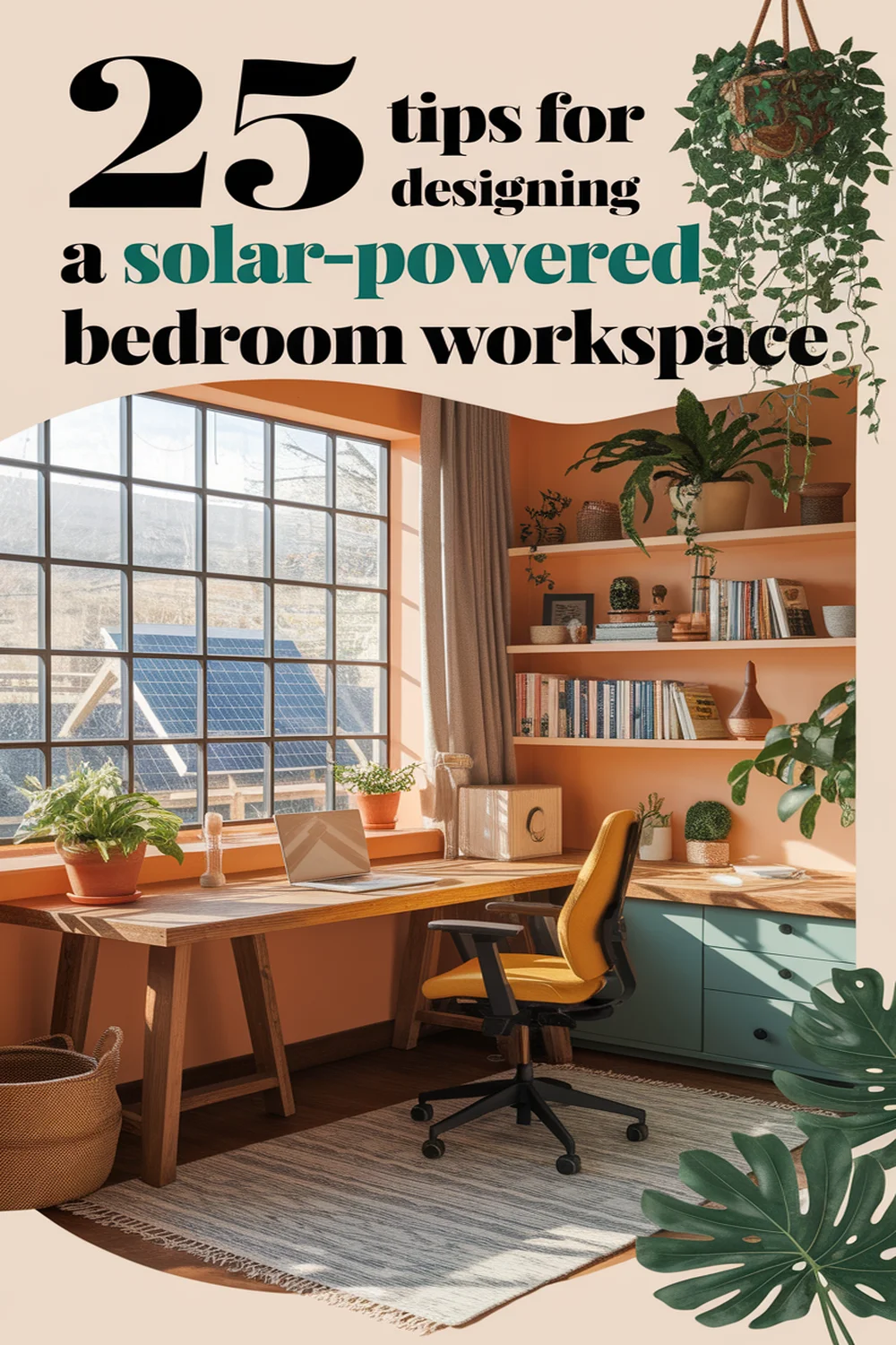 Image for: 25 Tips for Designing a Bedroom Workspace Using Solar-Powered Lights